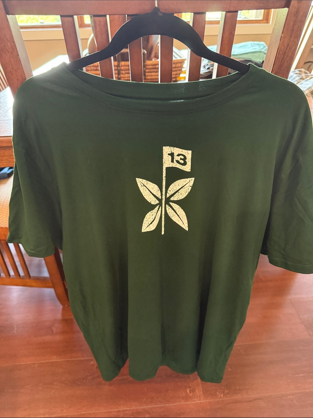 Under Armour Dark Green Short Sleeve Tee with White Graphic